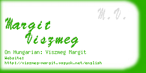 margit viszmeg business card
